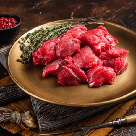 STEWING BEEF CUBES 500GR