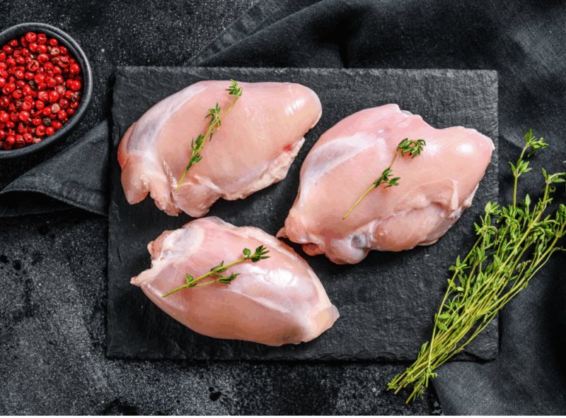 BONE-LESS CHICKEN THIGHS 500GR